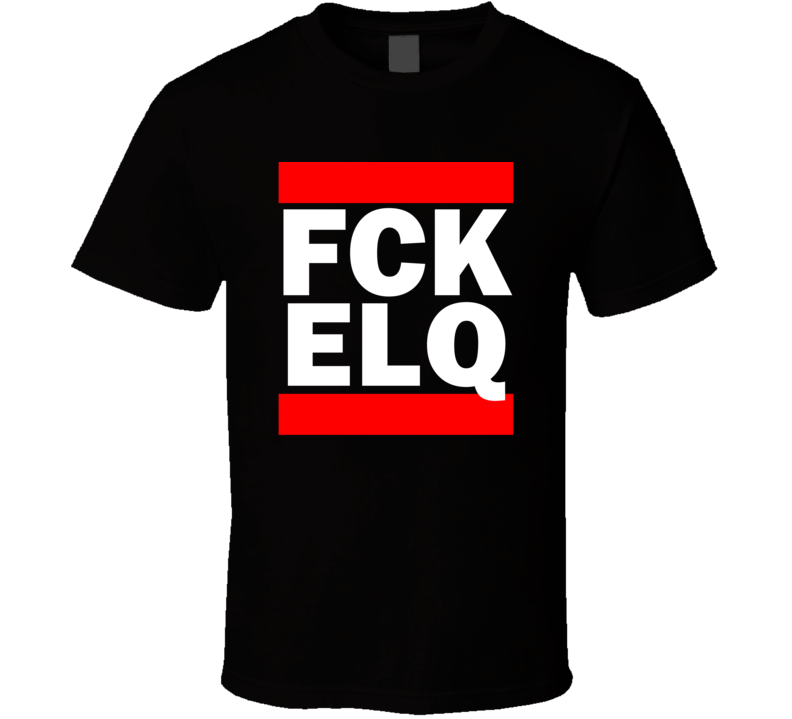 Fck ELQ Saudi Arabia     Funny Graphic Patriotic Parody Black T Shirt