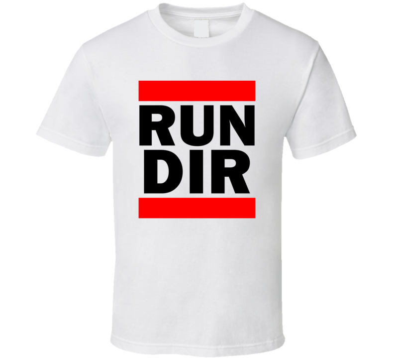 Run DIR Ethiopia      Funny Graphic Patriotic Parody T Shirt