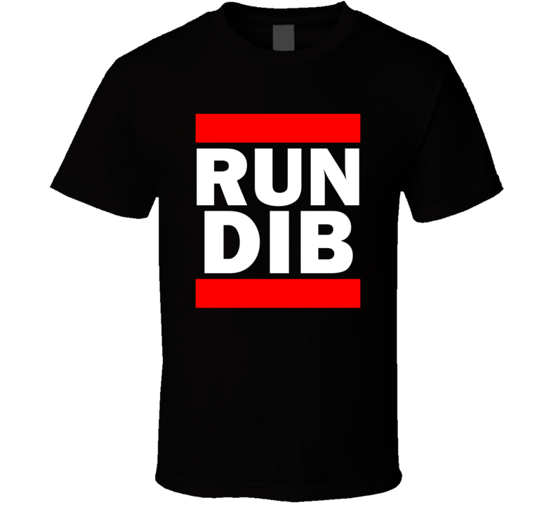 Run DIB India Chabua     Funny Graphic Patriotic Parody Black T Shirt