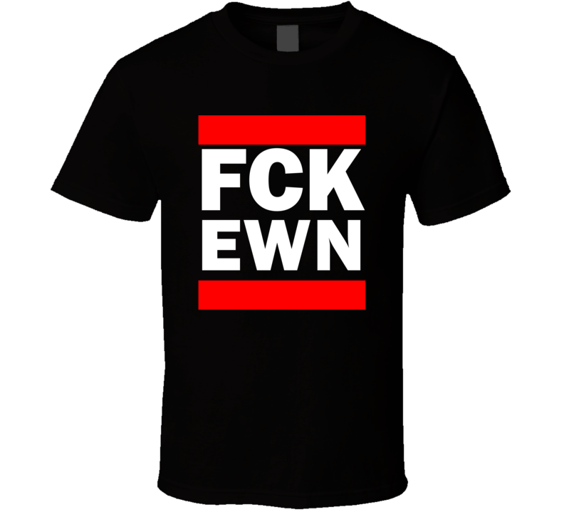 Fck EWN NC USA SimmonsNott    Funny Graphic Patriotic Parody Black T Shirt