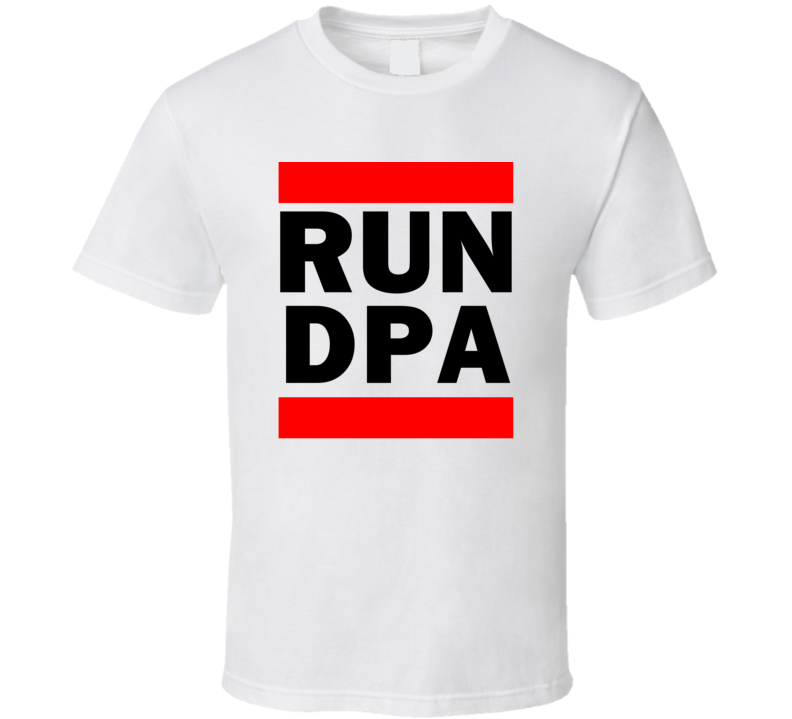 Run DPA IL USA     Funny Graphic Patriotic Parody T Shirt