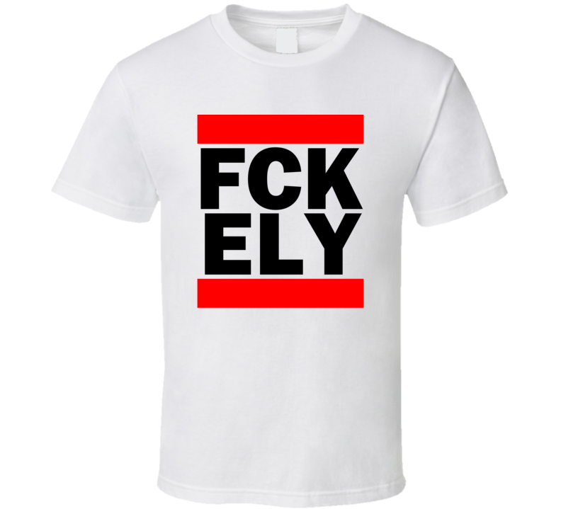 Fck ELY NV USA Yelland Field   Funny Graphic Patriotic Parody T Shirt