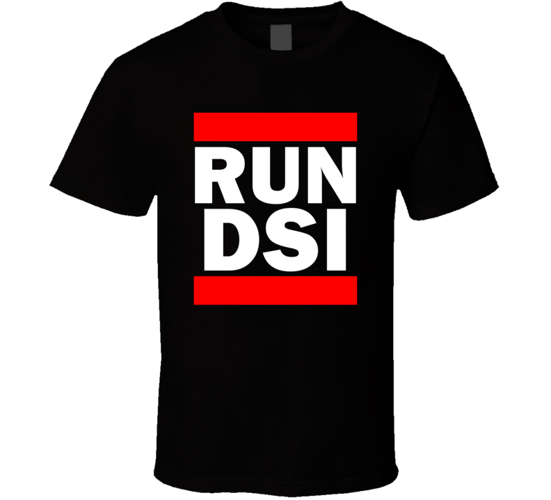 Run DSI FL USA Funny Graphic Patriotic Parody Black T Shirt Run DSI FL USA Funny Graphic Patriotic Parody Black T Shirt