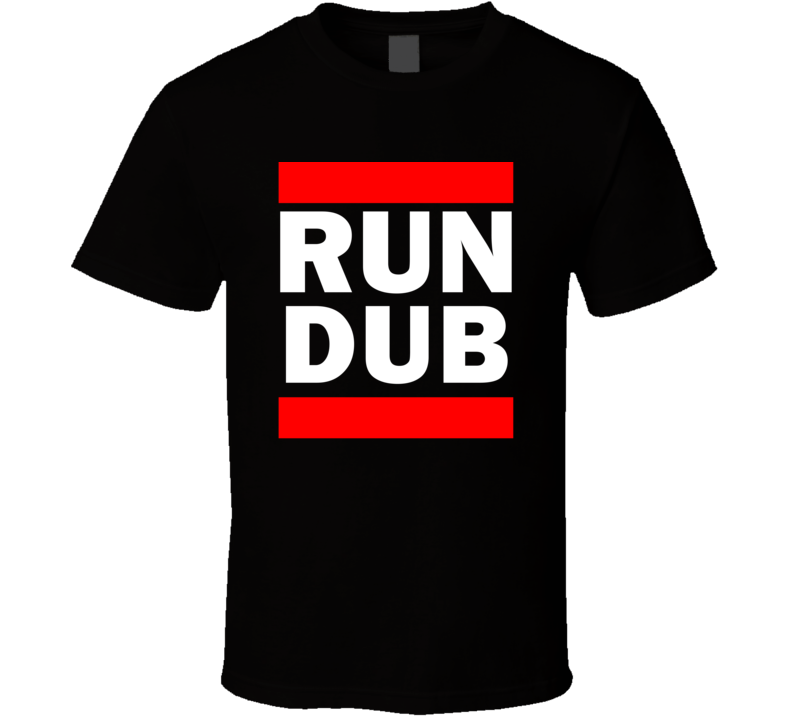 Run DUB Ireland Dublin     Funny Graphic Patriotic Parody Black T Shirt