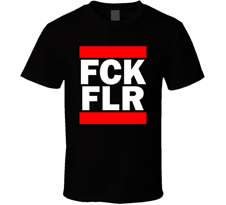 Fck FLR Italy      Funny Graphic Patriotic Parody Black T Shirt