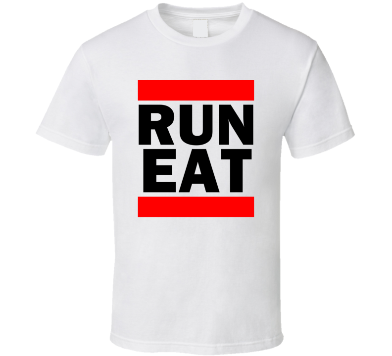 Run EAT WA USA Pangborn Memorial Field  Funny Graphic Patriotic Parody T Shirt