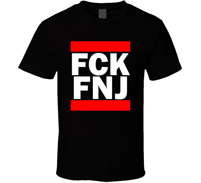 Fck FNJ Democratic People's Republic of Korea North Funny Graphic Patriotic Parody Black T Shirt