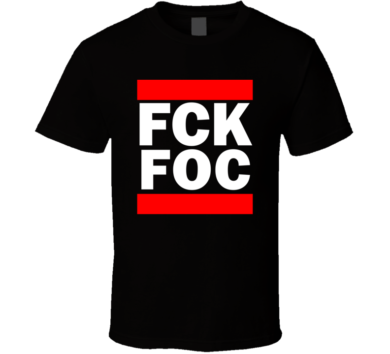 Fck FOC China      Funny Graphic Patriotic Parody Black T Shirt