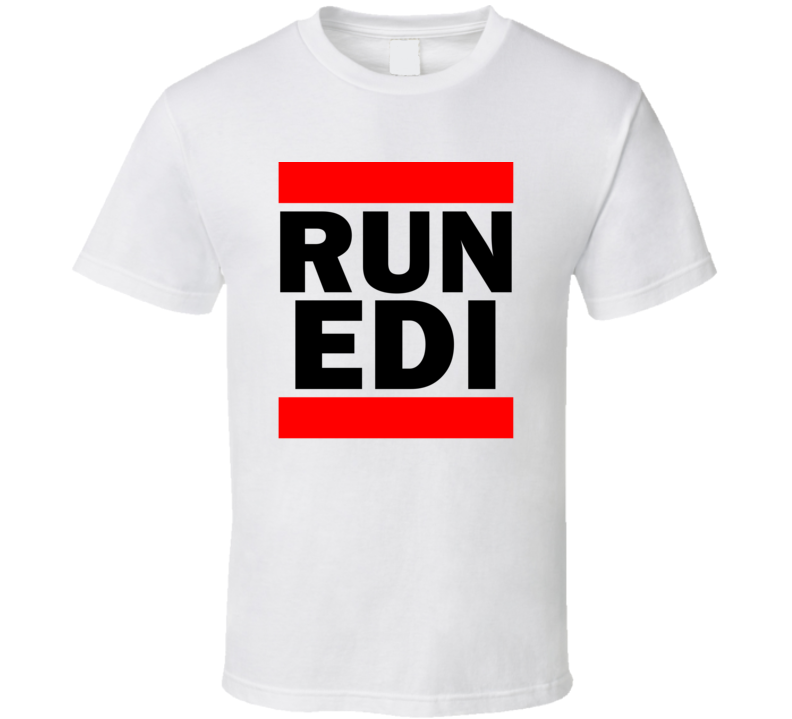 Run EDI Scotland United Kingdom Turnhouse   Funny Graphic Patriotic Parody T Shirt