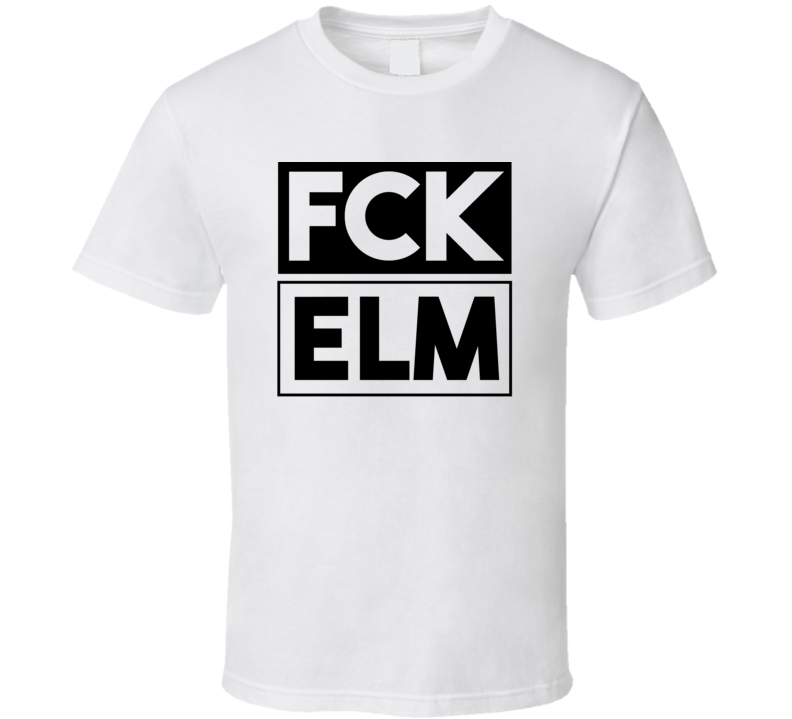 Fck ELM NY USA Elmira Corning Regional Arpt Funny Graphic Patriotic T Shirt