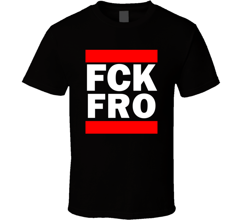 Fck FRO Norway Floro     Funny Graphic Patriotic Parody Black T Shirt