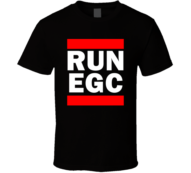 Run EGC France      Funny Graphic Patriotic Parody Black T Shirt