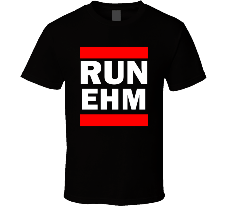 Run EHM Alaska USA     Funny Graphic Patriotic Parody Black T Shirt