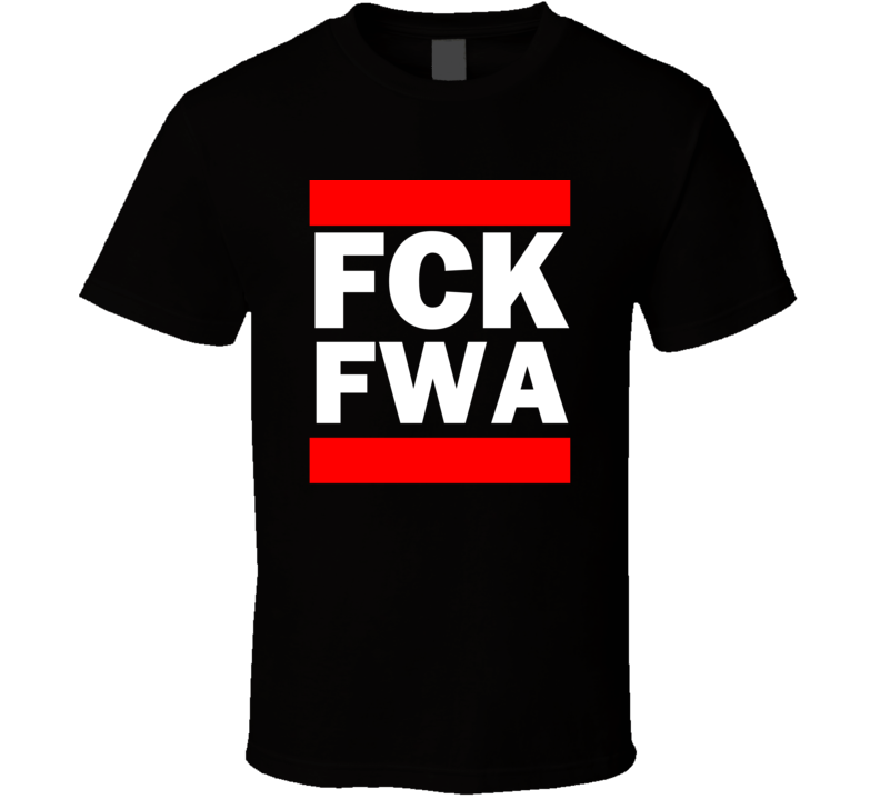 Fck FWA IN USA Baer Field   Funny Graphic Patriotic Parody Black T Shirt