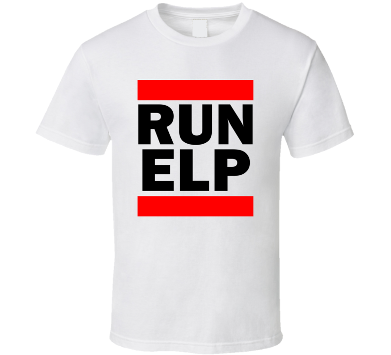 Run ELP TX USA El Paso International  Funny Graphic Patriotic Parody T Shirt