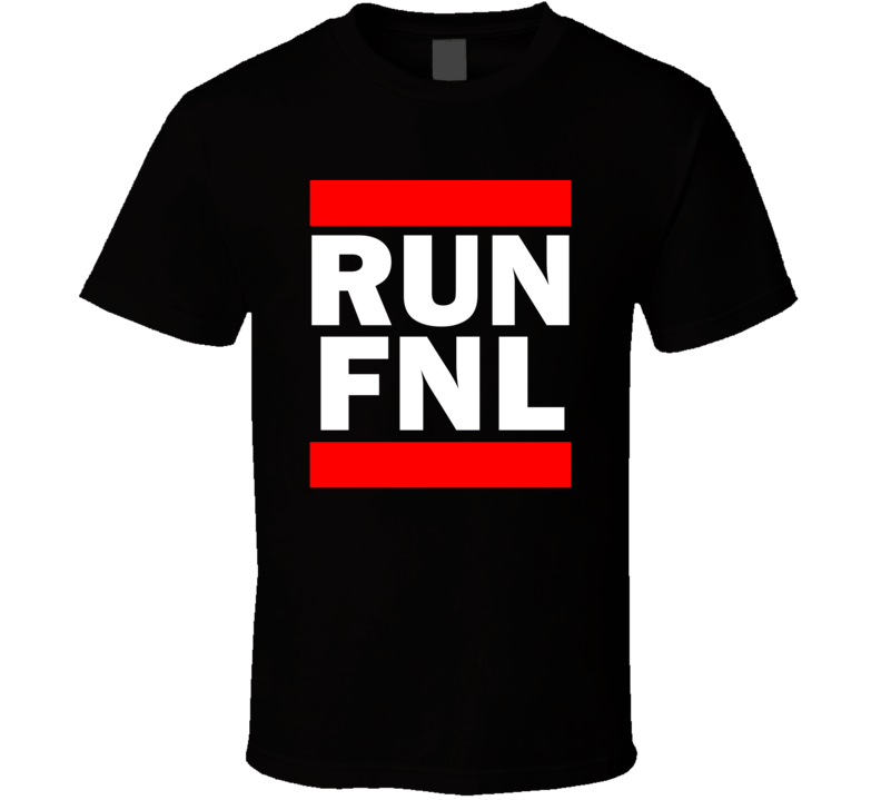 Run FNL CO USA Fort Collins Loveland  Funny Graphic Patriotic Parody Black T Shirt