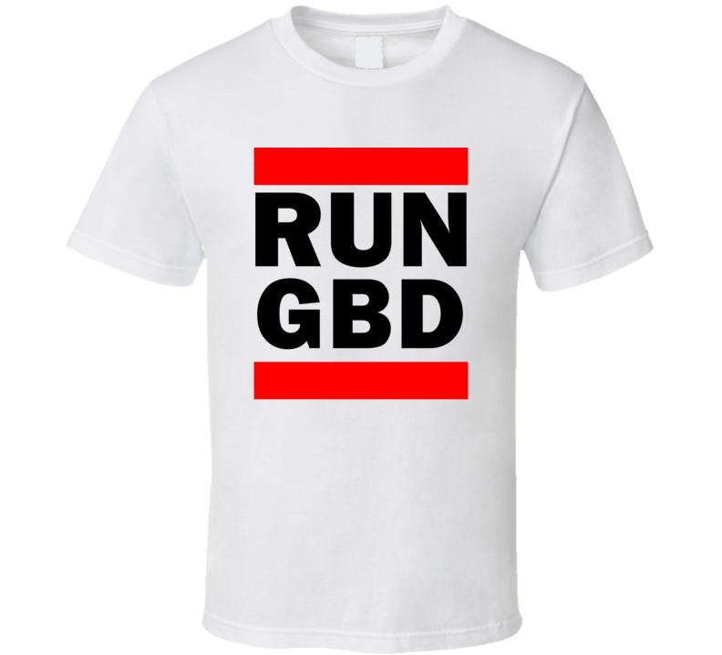 Run GBD Kansas USA     Funny Graphic Patriotic Parody T Shirt