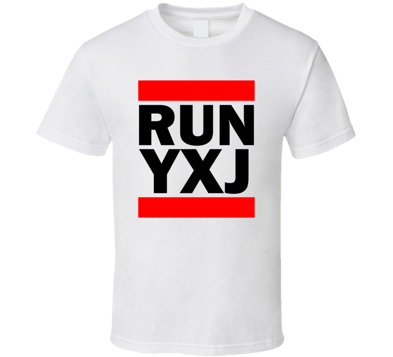 Run YXJ British Columbia Canada Fort St John Funny Graphic Patriotic Parody T Shirt