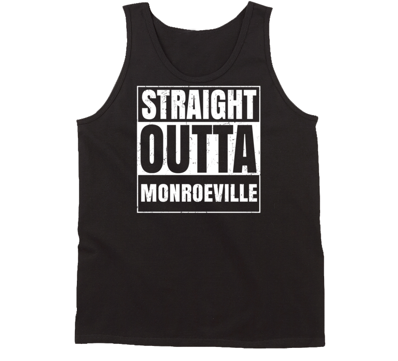 Straight Outta Monroeville Alabama Parody Grunge City Tanktop