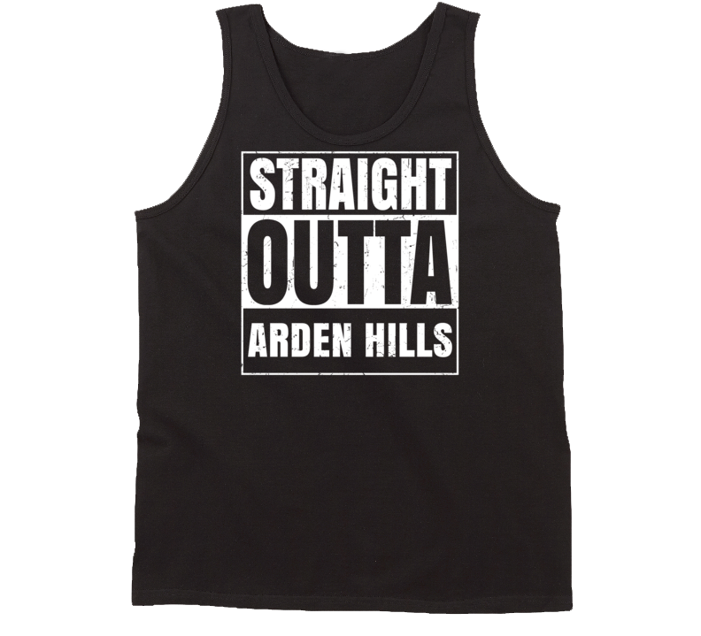 Straight Outta Arden Hills Minnesota Parody Grunge City Tanktop