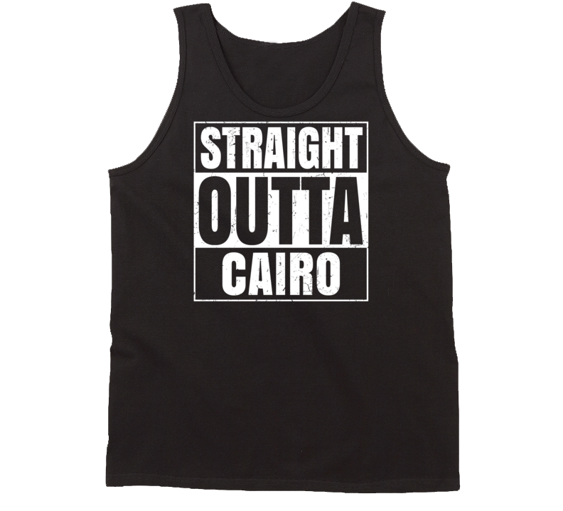 Straight Outta Cairo Missouri Parody Grunge City Tanktop