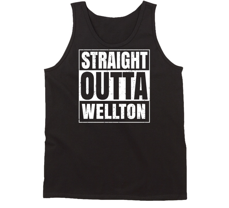 Straight Outta Wellton Arizona Parody Grunge City Tanktop