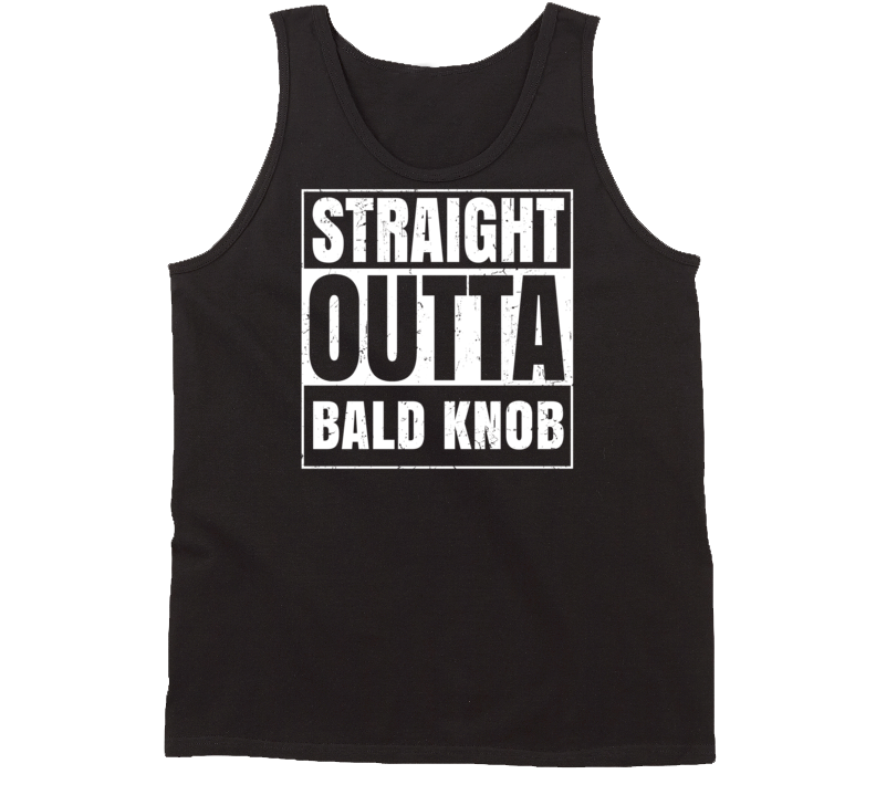 Straight Outta Bald Knob Arkansas Parody Grunge City Tanktop