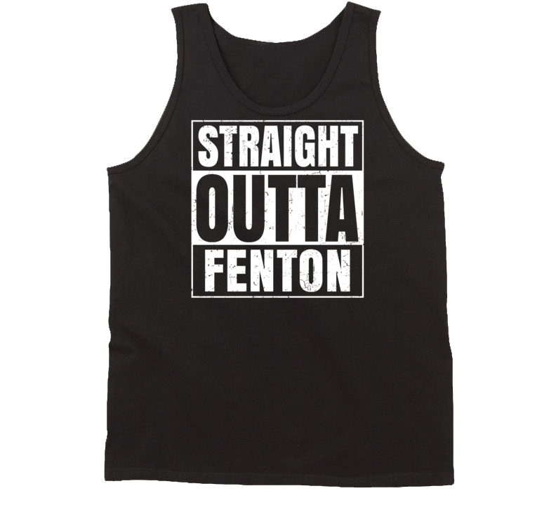 Straight Outta Fenton Missouri Parody Grunge City Tanktop