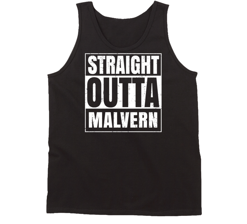 Straight Outta Malvern Arkansas Parody Grunge City Tanktop