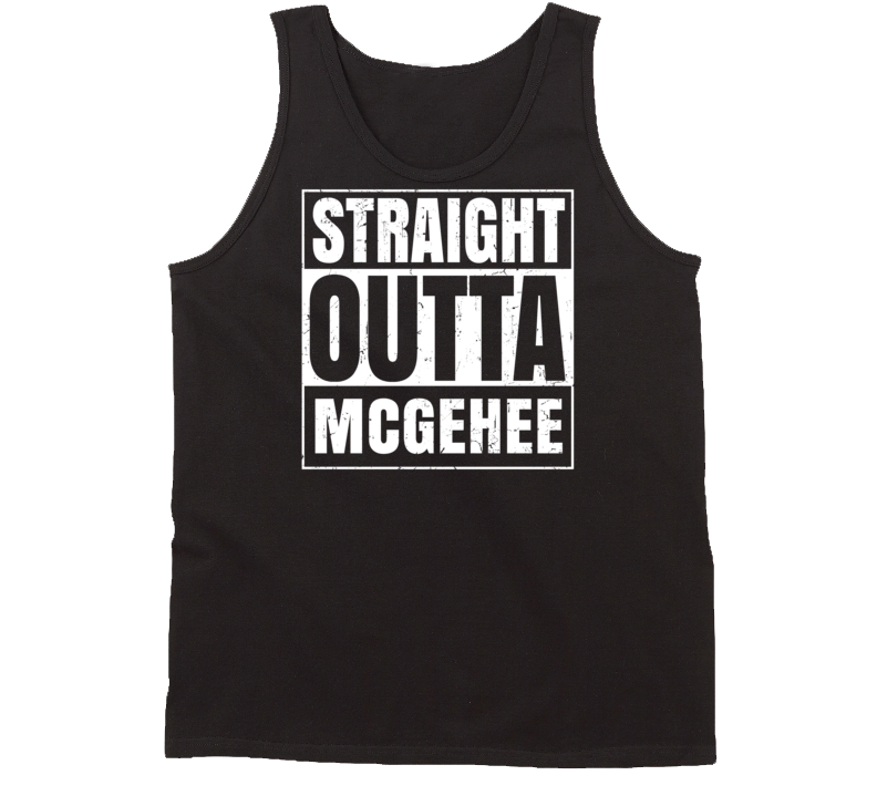 Straight Outta McGehee Arkansas Parody Grunge City Tanktop