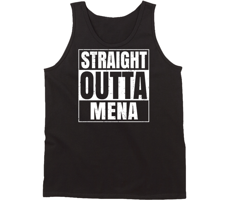 Straight Outta Mena Arkansas Parody Grunge City Tanktop