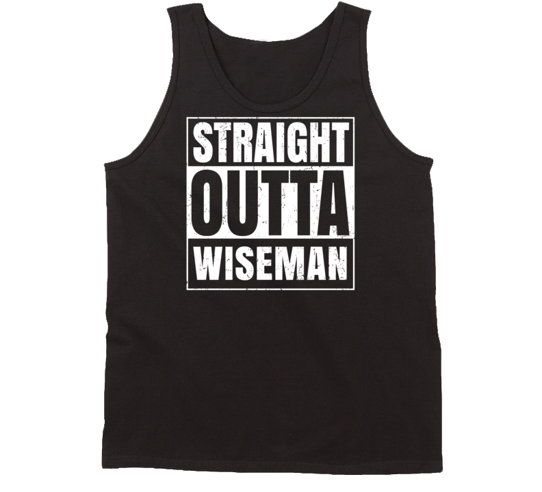 Straight Outta Wiseman Arkansas Parody Grunge City Tanktop