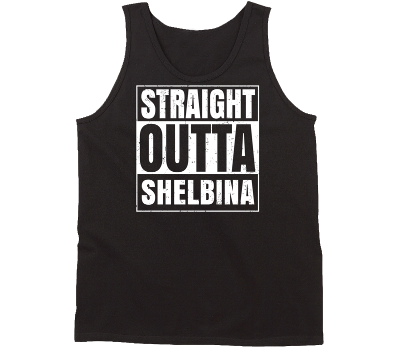 Straight Outta Shelbina Missouri Parody Grunge City Tanktop