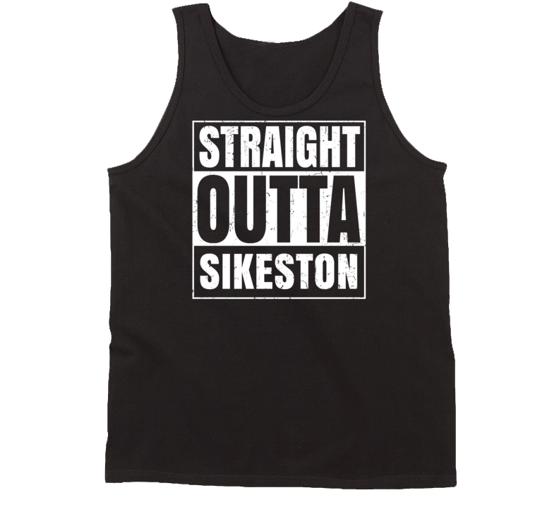 Straight Outta Sikeston Missouri Parody Grunge City Tanktop