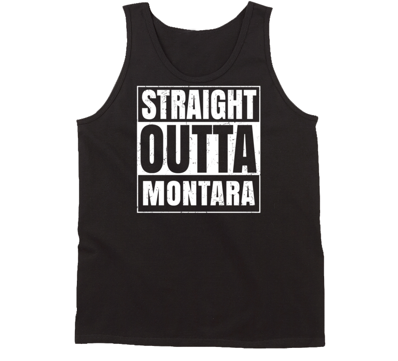 Straight Outta Montara California Parody Grunge City Tanktop