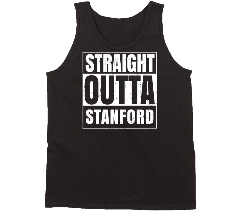 Straight Outta Stanford California Parody Grunge City Tanktop