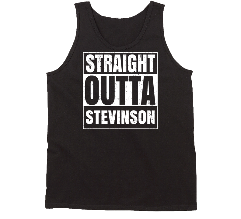 Straight Outta Stevinson California Parody Grunge City Tanktop