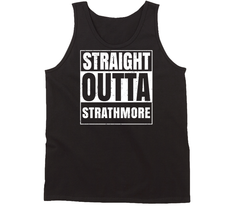 Straight Outta Strathmore California Parody Grunge City Tanktop