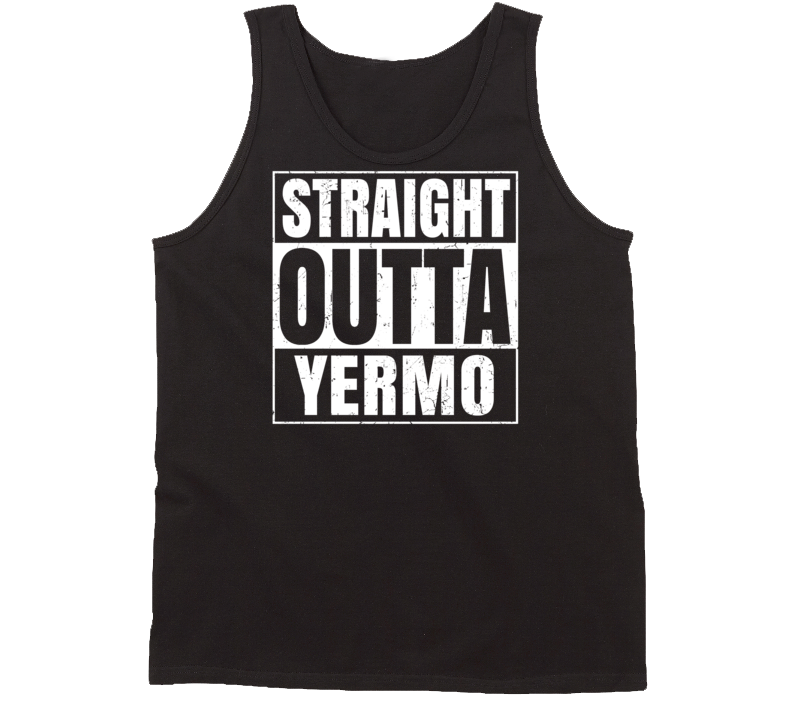 Straight Outta Yermo California Parody Grunge City Tanktop