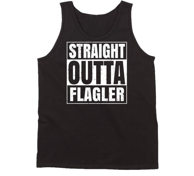 Straight Outta Flagler Colorado Parody Grunge City Tanktop