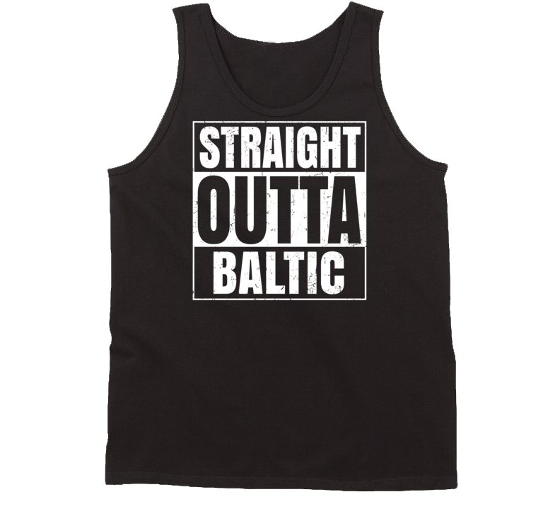 Straight Outta Baltic Connecticut Parody Grunge City Tanktop