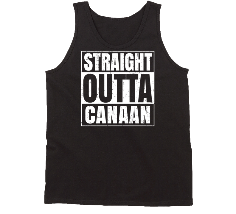 Straight Outta Canaan Connecticut Parody Grunge City Tanktop