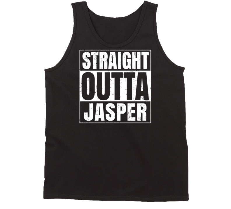 Straight Outta Jasper Florida Parody Grunge City Tanktop