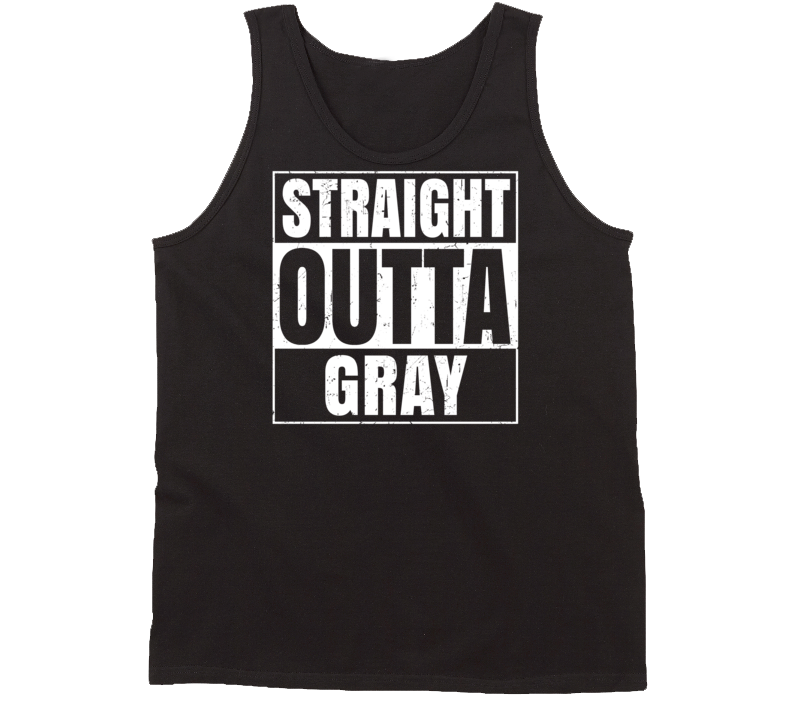 Straight Outta Gray Georgia Parody Grunge City Tanktop