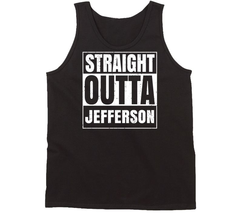 Straight Outta Jefferson Georgia Parody Grunge City Tanktop