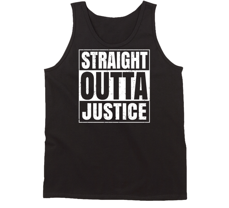 Straight Outta Justice Illinois Parody Grunge City Tanktop