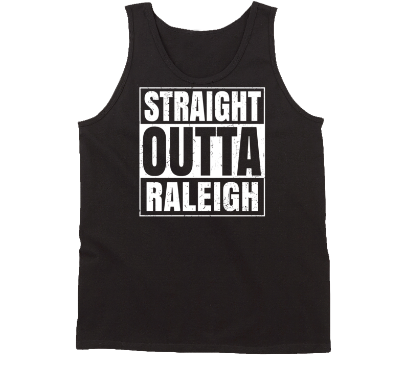 Straight Outta Raleigh Illinois Parody Grunge City Tanktop