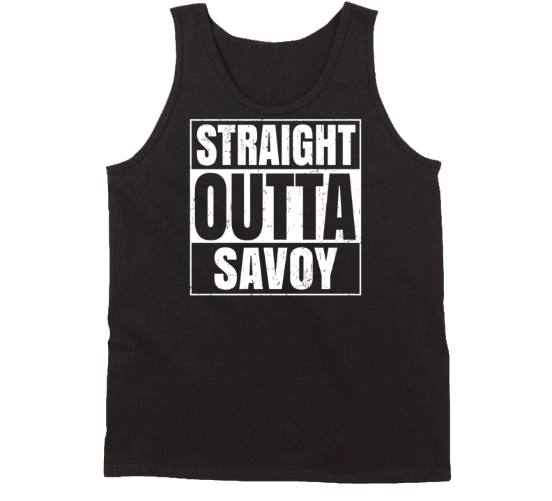 Straight Outta Savoy Illinois Parody Grunge City Tanktop