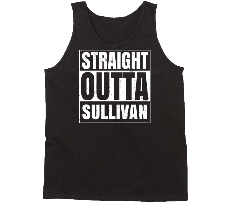 Straight Outta Sullivan Illinois Parody Grunge City Tanktop