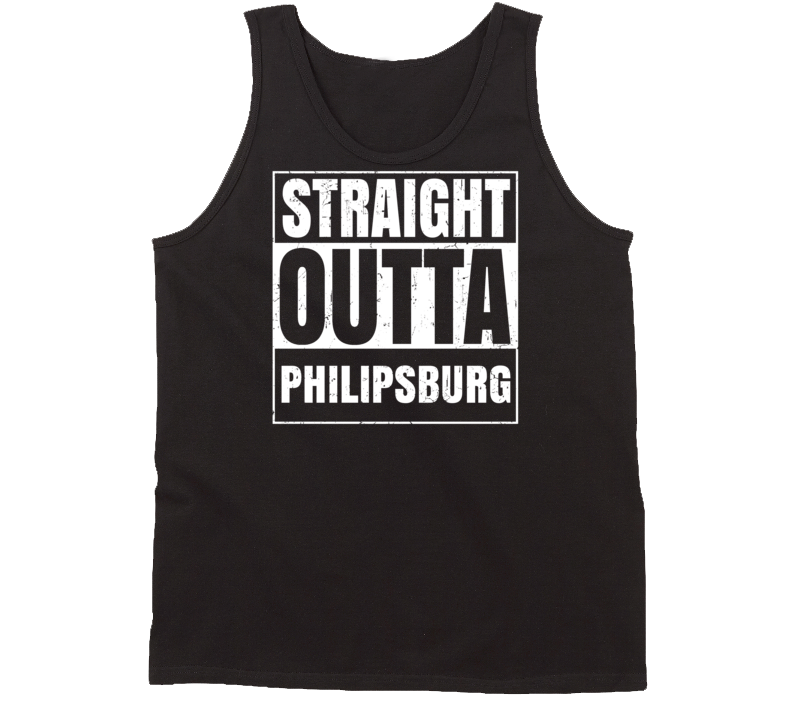 Straight Outta Philipsburg Montana Parody Grunge City Tanktop